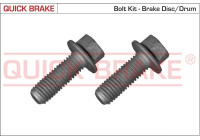 Screw set, brake disc