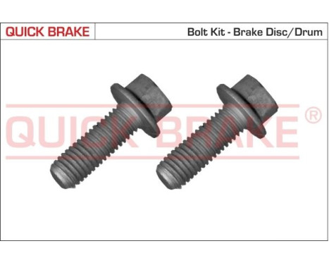 Screw set, brake disc
