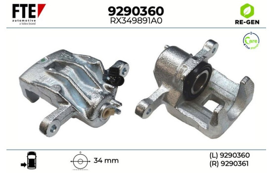 Brake caliper 9290360 FTE