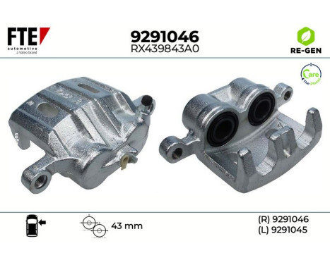 Brake caliper 9291046 FTE