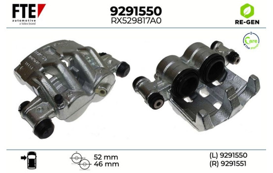 Brake caliper 9291550 FTE