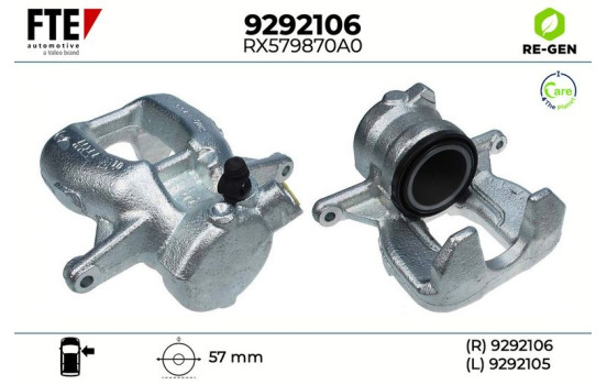 Brake caliper 9292106 FTE