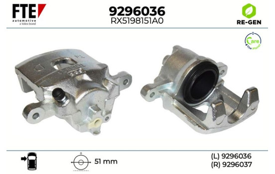 Brake caliper 9296036 FTE