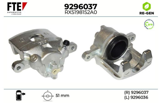 Brake caliper 9296037 FTE
