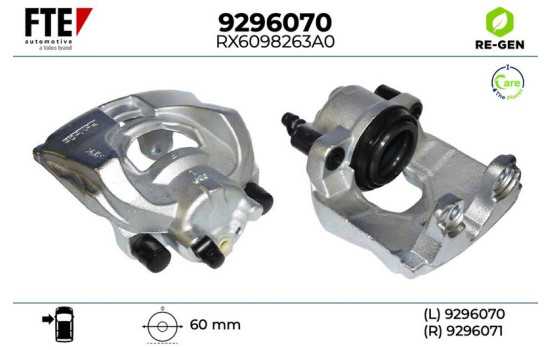 Brake caliper 9296070 FTE