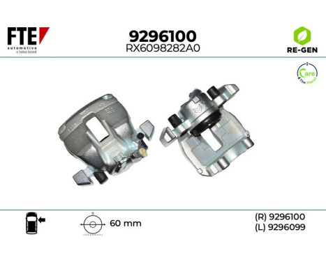 Brake caliper 9296100 FTE