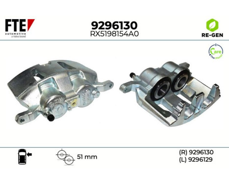 Brake caliper 9296130 FTE