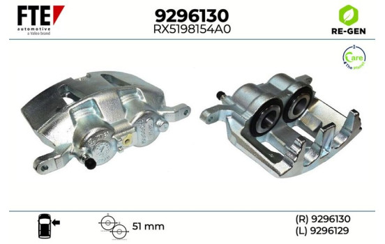 Brake caliper 9296130 FTE