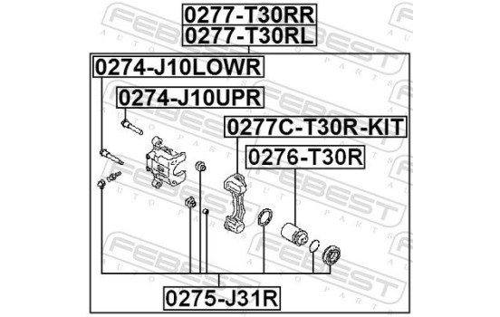 Brake Caliper Bracket Set, Image 2