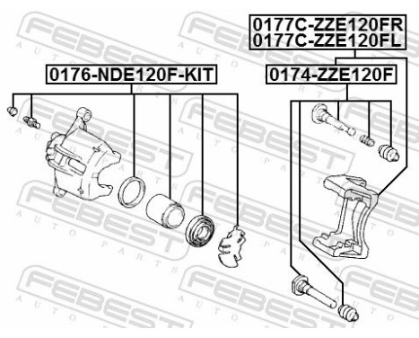Brake Caliper Bracket Set