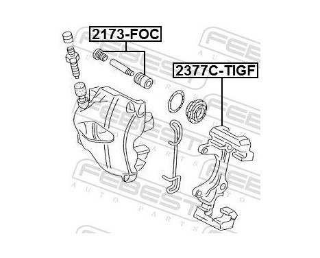 Brake Caliper Bracket Set, Image 2