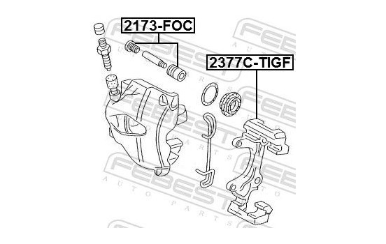 Brake Caliper Bracket Set, Image 2
