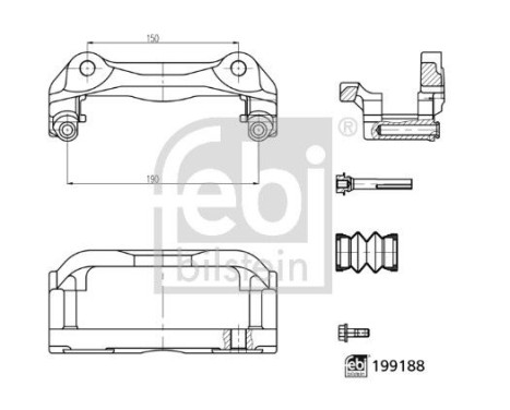 Brake caliper holder