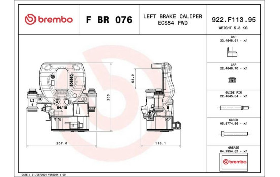 Brake caliper, Image 2