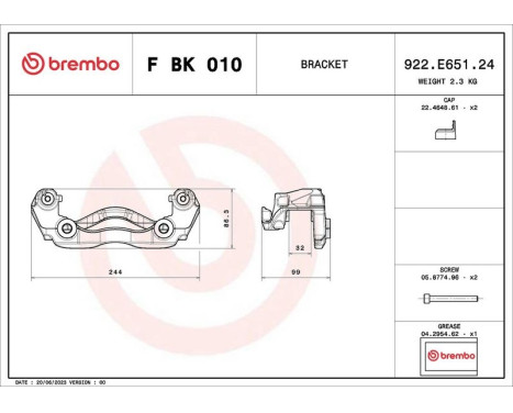 Caliper holder set, Image 2
