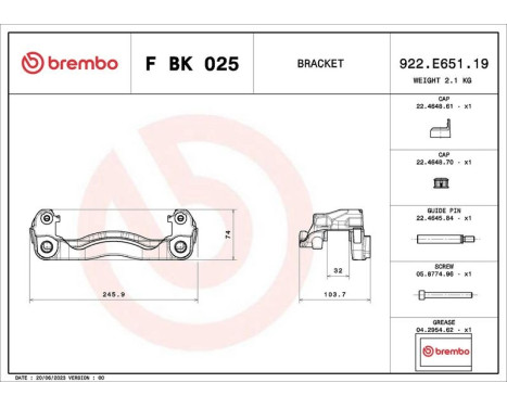 Caliper holder set, Image 2