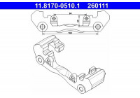 Carrier, brake caliper 11.8170-0510.1 ATE