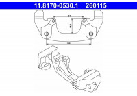 Carrier, brake caliper 11.8170-0530.1 ATE