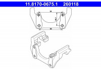 Carrier, brake caliper 11.8170-0675.1 ATE