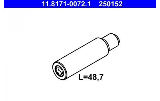 Guide Bolt, brake caliper 11.8171-0072.1 ATE