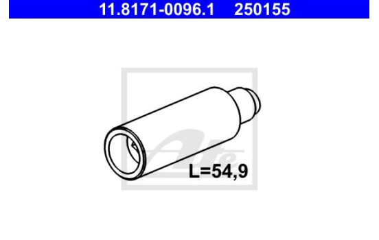 Guide Bolt, brake caliper 11.8171-0096.1 ATE, Image 2