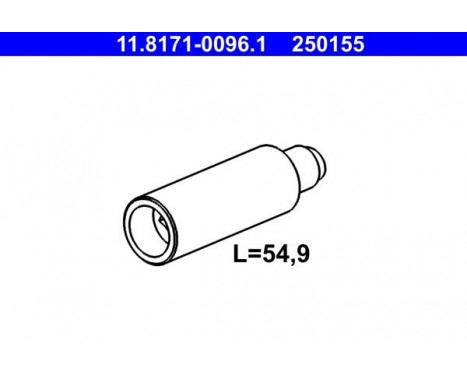 Guide Bolt, brake caliper 11.8171-0096.1 ATE, Image 3