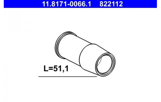 Guide Sleeve, brake caliper 11.8171-0066.1 ATE