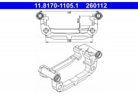 Support, brake caliper 11.8170-1105.1 ATE