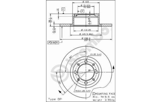 Brake Disc 08.2714.20 Brembo, Image 3