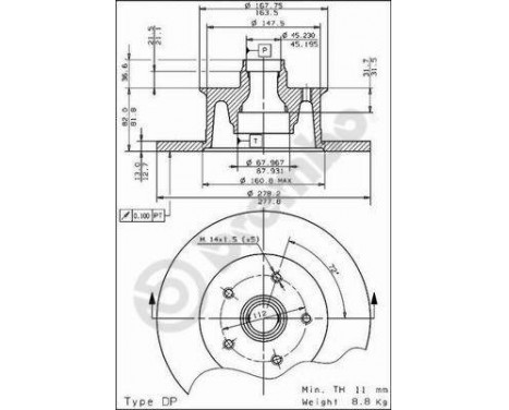 Brake Disc 08.2981.10 Brembo, Image 2