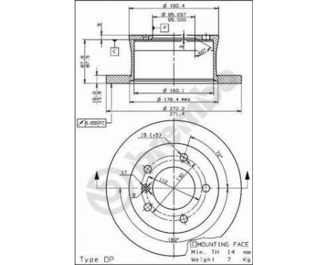 Brake Disc 08.7725.10 Brembo, Image 2