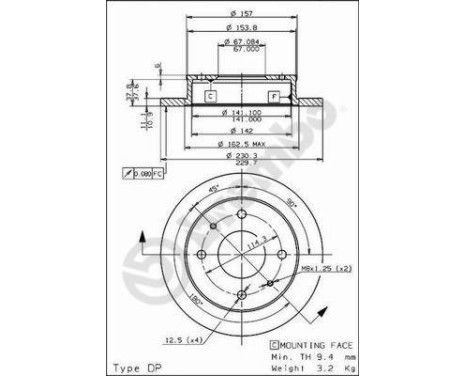 Brake Disc 08.7811.10 Brembo, Image 2