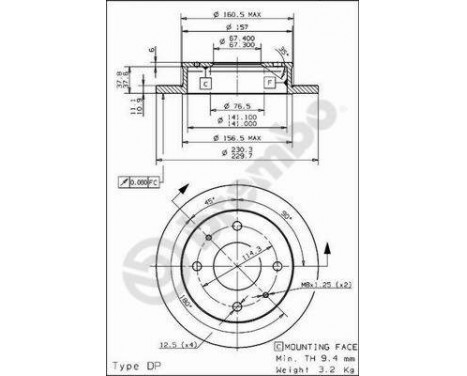 Brake Disc 08.7811.20 Brembo, Image 2