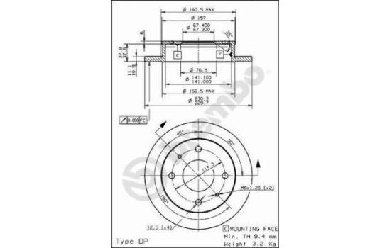 Brake Disc 08.7811.20 Brembo, Image 2