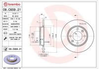 Brake disc 08.C659.21 Brembo