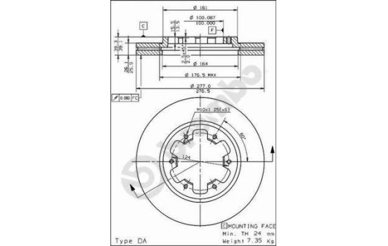 Brake Disc 09.5055.10 Brembo, Image 2