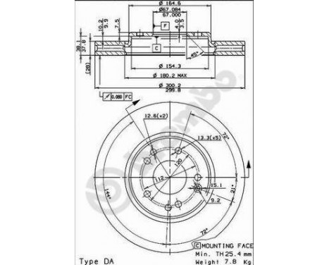 Brake Disc 09.5373.20 Brembo, Image 2