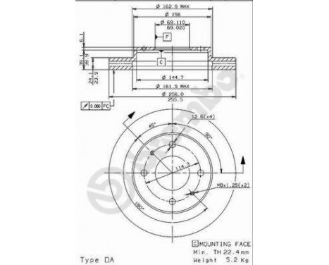 Brake Disc 09.5640.14 Brembo, Image 2