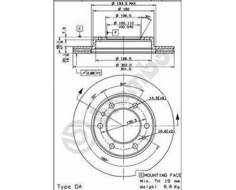 Brake Disc 09.5679.10 Brembo, Image 2