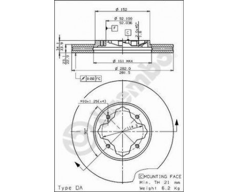 Brake Disc 09.5804.10 Brembo, Image 2