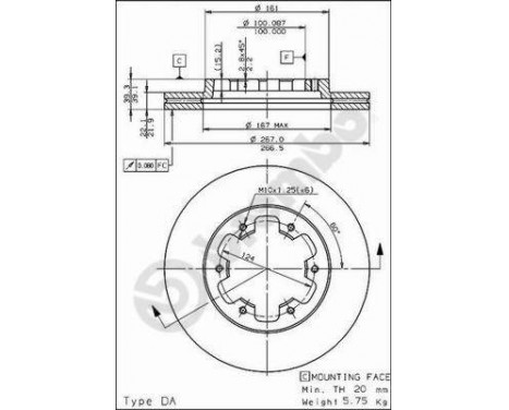 Brake Disc 09.5873.10 Brembo, Image 2