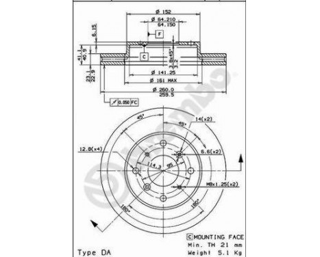 Brake Disc 09.6753.10 Brembo, Image 2