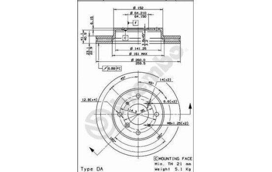 Brake Disc 09.6753.10 Brembo, Image 2