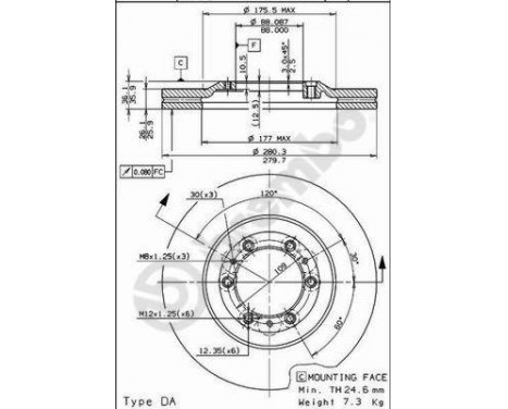 Brake Disc 09.6866.20 Brembo, Image 2