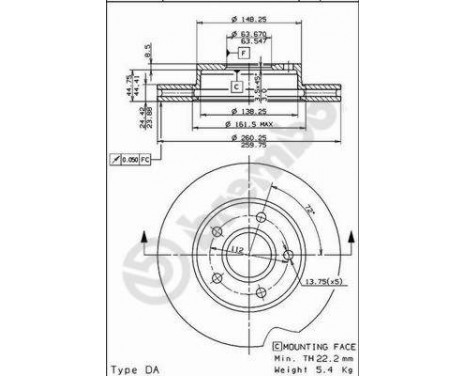 Brake Disc 09.6879.20 Brembo, Image 2