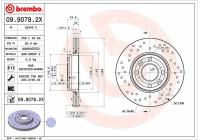 Brake disc 09.9078.2X Brembo