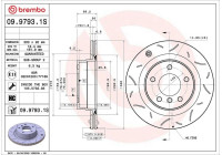 Brake disc 09.9793.1S Brembo