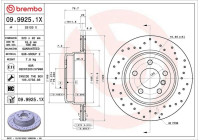 Brake disc 09.9925.1X Brembo