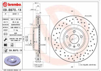 Brake disc 09.B970.1X Brembo