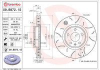 Brake disc 09.B972.1S Brembo